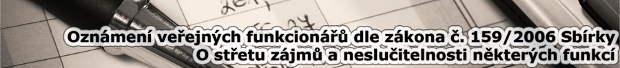 Oznámení veřejných funkcionářů